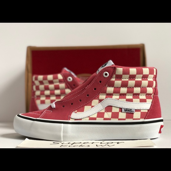 Vans Shoes - Vans Sk8-Hi Pro (Checkerboard) “Desert Rose”